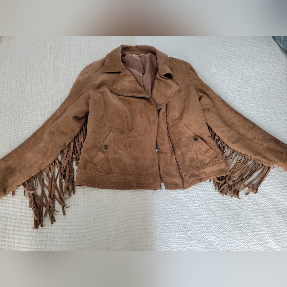Hollister Suede Fringe Jacket